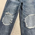 PacSun  Medium Wash Ultra High Rise Busted Knee Distressed Slim Straight Jeans 28 Photo 1