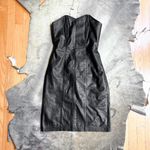 American Vintage  Black Leather Dress Photo 1