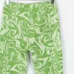 ZARA  Lime Green Marble Swirl Pull On Flare Pants Retro Hippie Womens Size Small‎ Photo 6