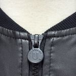 Unbridled Black short, bomber jacket, black, long sleeves size small Photo 7