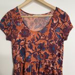 Peruvian Connection Batik Pocket Mini Dress Womens Small Orange Photo 7