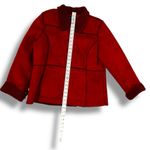 Style & Co Penny Lane . Winter Coat Womens Large Red Faux Fur Warm Y2K Timeless Photo 4