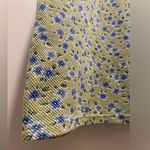 VTG 90s David Wayne Green & Blue Spring Ditsy Floral V Photo 6