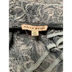 Haute Monde  Womens One Shoulder Lace Bodycon Cocktail Dress Teal Size Medium Photo 5