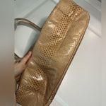 Estée Lauder Vintage Retired Creme Beige Faux Snake Print Large Tote Bag New Photo 9