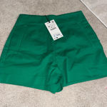 ZARA  Green Shorts High-Waisted Photo 0