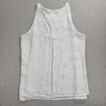 Katherine Barclay Womens Tank Top Size S White Brocade Double Layer Floral Cami Photo 4