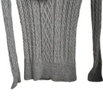 White House | Black Market Silver Gray Cable Knit Cowl Neck Sweater Size S Photo 2