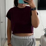 H&M DIVIDED maroon crop top Photo 0