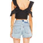 ASTR  The Label Black Thea Linen Blend Crop Top Size XS Photo 1