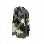 NEW Workshop Republic Clothing Green Camo Print Open cardigan, Size Large Black Photo 1