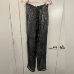 Lovers + Friends Bliss Sequin High Rise Wide Leg Paillette Pants Photo 3