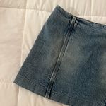 H&M Blue Navy Denim Mini Bodycon Skirt Photo 2