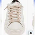 P448 . Women’s White Leather Jack Laceup Sneaker Photo 2