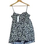 ZARA NEW Printed Jumpsuit with Metallic Thread Floral Gold Romper Babydoll XXL Photo 6