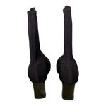 #125 MIRROR Heel Ankle Sock Booties Black Size undefined Photo 2