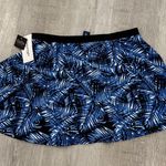 Swimsuits For All Blue Tropical Swim Skirt Photo 1