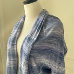 Calia by Carrie Calia Carrie Underwood Sweaters Calia Effortless Striped Cocoon Sweater Blue M Photo 3