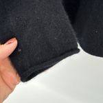 Antonio Melani Black 100% Cashmere Mock Neck Split Back Sweater Women's Small Photo 2