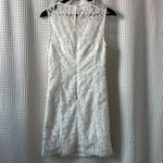 Lilly Pulitzer size 8 Mila white lace sheath dress with gold braid detail party Photo 3