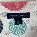 Tommy Hilfiger Women's Cotton Skirt Size 8 White Circle Leaf Print Preppy Retro Photo 4