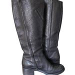 Vera Wang  Evan Black Leather Zipper Riding Moto Boots size 7 Photo 6