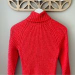 Sundance  Ribbed Turtleneck Sweater Red Sz Small Photo 2
