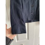 Herman Geist  Womens 6 Navy Linen Blend Jacket Quiet Luxury Derby Photo 4