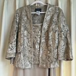 Alex Evenings  gold evening gown and jacket set Photo 2