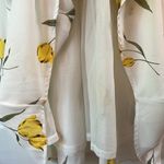 Lush Clothing Lush White & Yellow Floral High Neck Mini Dress - Size Medium Photo 4