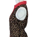 Ali & Kris Button Down Sleeveless Leopard Animal Print Sheer Blouse Size Small Photo 2