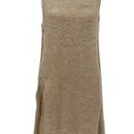Flax  100% Linen Shift Dress Sleeveless Relaxed Fit Beige Tan Size‎ XS Photo 0