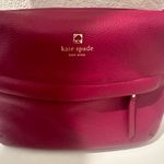Kate Spade Starla Grant Park Crossbody Shoulder Pebbled Leather Bag Red Plum Photo 3