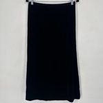 Vintage Tailor B. Moss Witchy Goth Velvet Silk Blend Midi Skirt Black Size 8 90s Photo 2