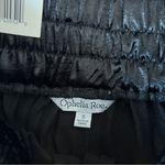Ophelia Roe Black Satin High Rise Wide Leg Pull On Pants NWT Size S Photo 8