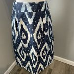 J.Crew  Collection blue & white ikat silk blend pencil skirt Photo 1