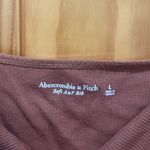 Abercrombie & Fitch Size Large Brown Ribbed Crop Top Tank Top. Photo 3