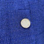 Misook Button Front Burnout Knit Dress Old Money Classic Womens Small Photo 9