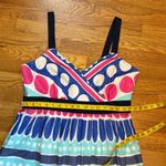 Vineyard Vines Women’s 14 Carolina Stripe Ocean Splash Maxi Dress Silk Polka Dot Photo 4