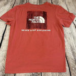 The North Face Women’s pinkish orange short sleeve t-shirt small Photo 1