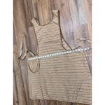 Vintage Apron Style Pinafore Dress Brown Stripe Open Back Cottagecore Size undefined Photo 4