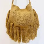 Soraya Hennessy cotton handwoven fringe boho crossbody bag NEW Yellow Photo 0