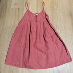 Old Navy Vintage Y2K   Linen Button Front Mini Sundress Tunic Dress Size M Photo 0