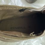 O'Neill O’NEILL 7 ANKLE SLIP ON BOOTS FAUX SUEDE TAUPE COLOR WELL LOVED Photo 4