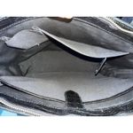 Decadent Copenhagen Large Leather Top Handle Work Tote in Black Photo 5