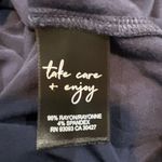 Nic+Zoe  navy blue cap sleeve buttery soft tshirt size M‎ Photo 6