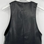 ZARA  Faux Leather Pinafore Mini Dress Pearls Pockets Layering Women’s Size Small Photo 6