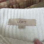 Loft  Cream Knit Poncho Photo 1