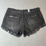 Lovely Denim Shorts Womens 34 Black Jose‎ Denim Cut Off Distressed Short NEW Photo 1