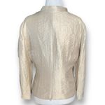 Dress Barn Vintage Champagne Wrap Blouse Black Beaded Brooch Detail 10 Evening Photo 6